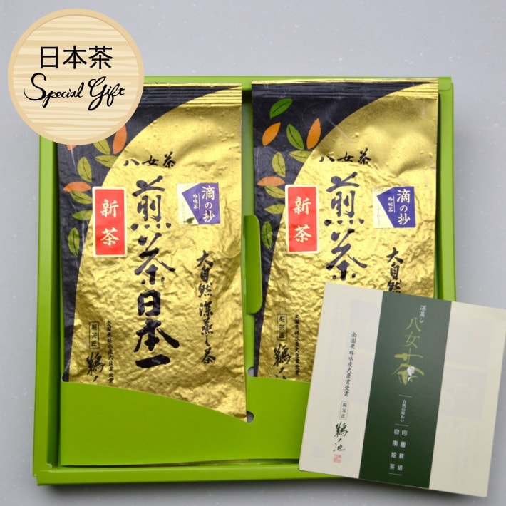 お歳暮 ギフト お茶 高級茶 八女茶 2袋セット プレゼント 緑茶 茶葉 日本茶 贈り物 宅配便