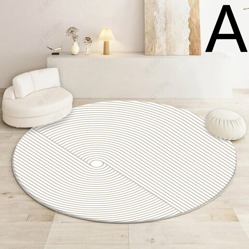 カシミヤの家を模したシンプルな絨毯リビングルーム軽量で贅沢な円形のティーマット家庭用寝室ベッドサイド絨毯直径160cm