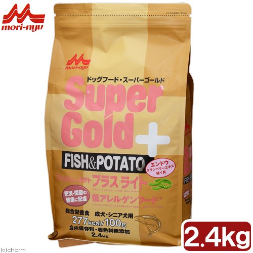 ドッグフード　森乳　スーパーゴールド　フィッシュ＆ポテト　プラス　ライト　２．４ｋｇ　ＣＲＣ45―05―42―20―20