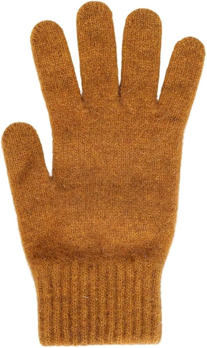 ポッサムメリノ 手袋 防寒 防風 保温グローブ 男女兼用 暖かい ウール手袋 自転車 バイク アウトドア 通勤通学 暖かい手袋 秋 冬用( マスタード, S)