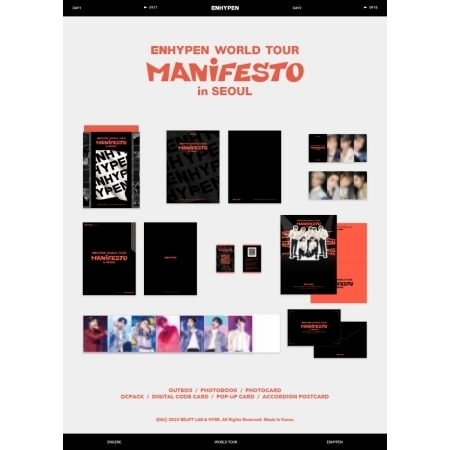 （特典）エンハイプン - ENHYPEN WORLD TOUR MANIFESTO in SEOUL DIGITAL CODE