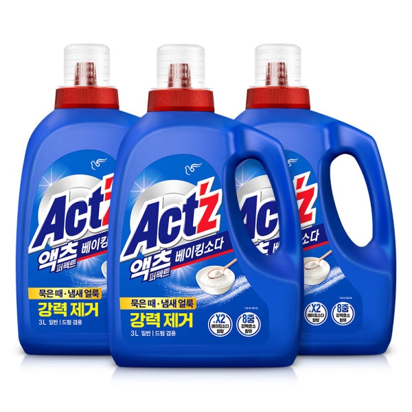 液体洗剤 アクツパーフェクト 3L 3個 ベーキング