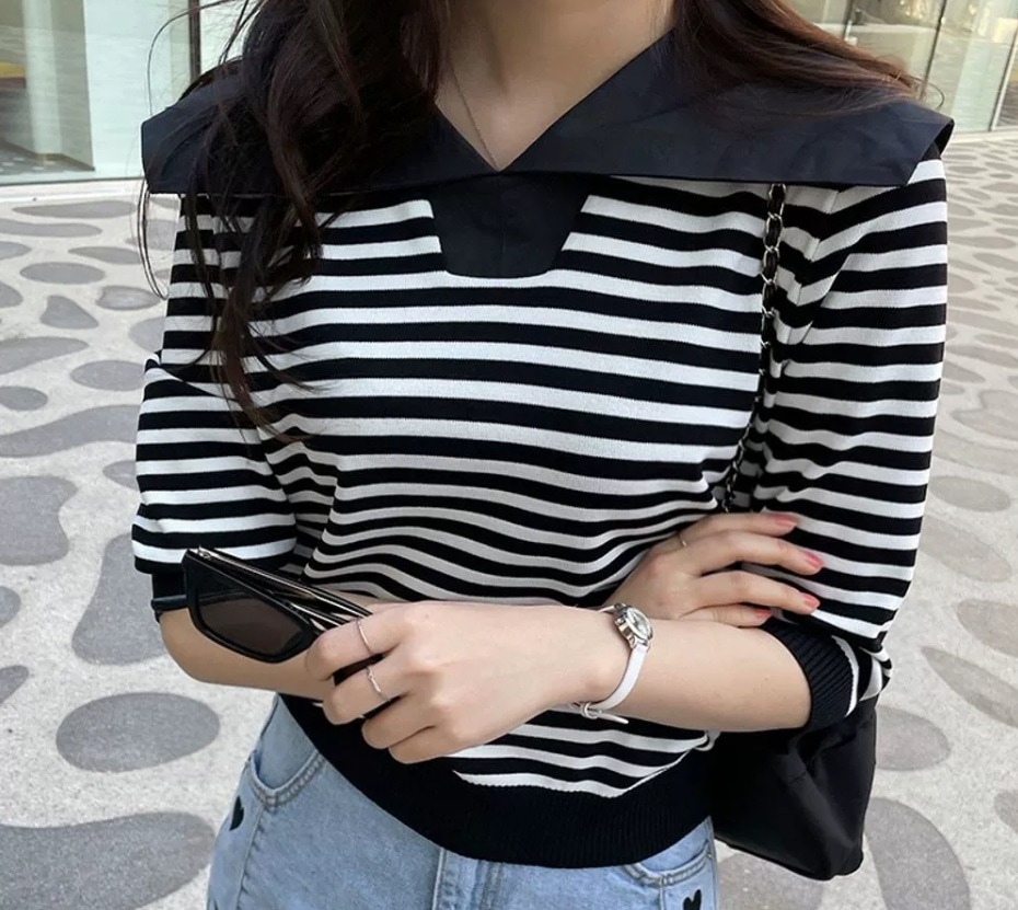 レディース トップス ニット サマーニット ショート 5分袖 Vネック 襟付き 角襟 ストレート 伸縮性 薄手 かわいい 大人可愛い きれいめ シンプル カジュアル おしゃれ こなれ感 ラフ ルーズ