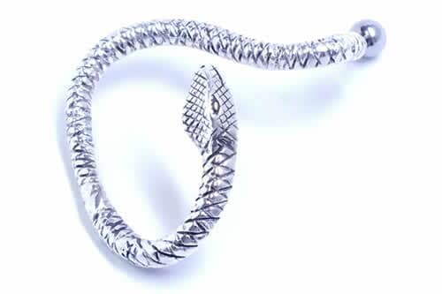 ボディピアス 16G メデューサ 蛇 ストレートバーベル 14ゲージ ステンレス シルバー925 ヘビ イヤーフック 耳 引っかける スネーク 男性 女性 プレゼント bb0421406xxxx