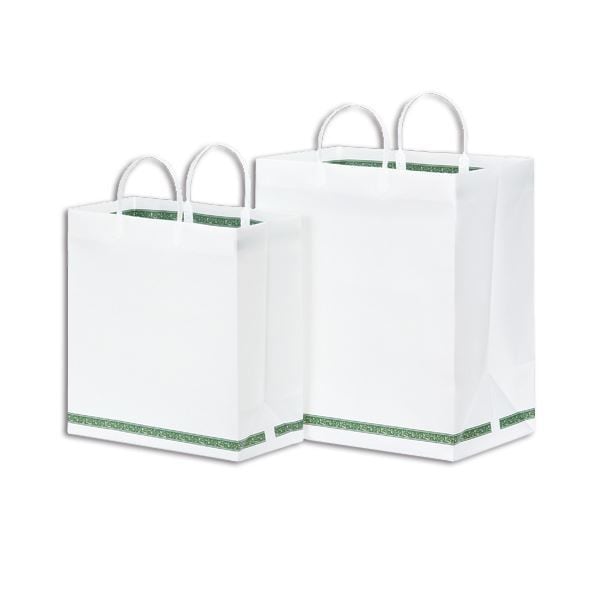 （まとめ） 日生化学 エコパールバッグ L ヨコ350タテ420マチ幅220mm フラワ-リボン22 1パック（10枚） 2セット