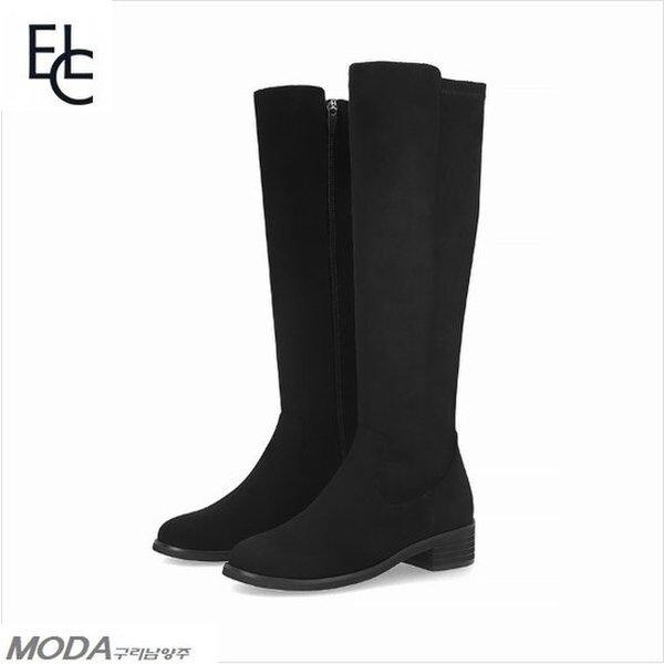 軽量クッションスエードバックスパン女性ロングブーツ2XWL02X_GN