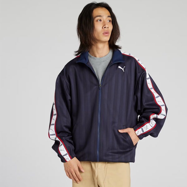 PUMA プーマ SHADOW STRIPE ニットジャケット マルチスポーツ トレーニングシャツメンズ 527754-06 ジャージ