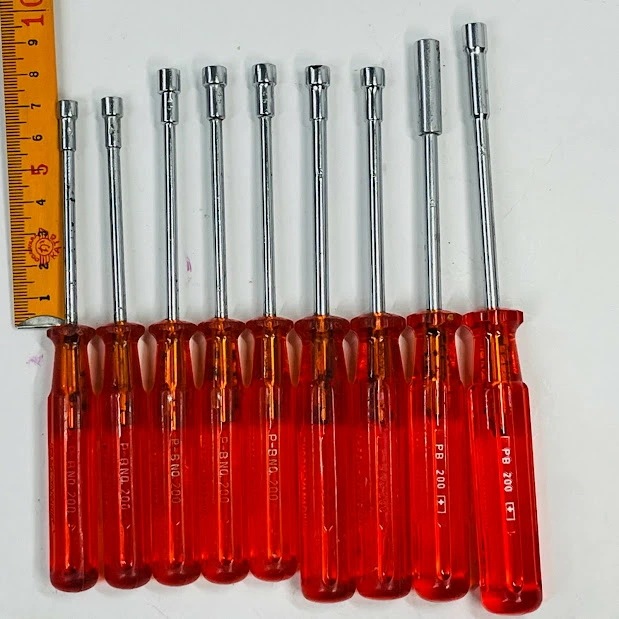 PB SWISS TOOLS ピービースイスツールズ ビットドライバーハンドル　9本セット　45.5ミリ　臭い使用感あり
