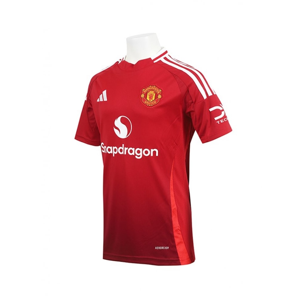 アディダスジュニアマンチェスターユナイテッドホームジャージーマンユナイテッドショートスリーブジャージ 2024/25