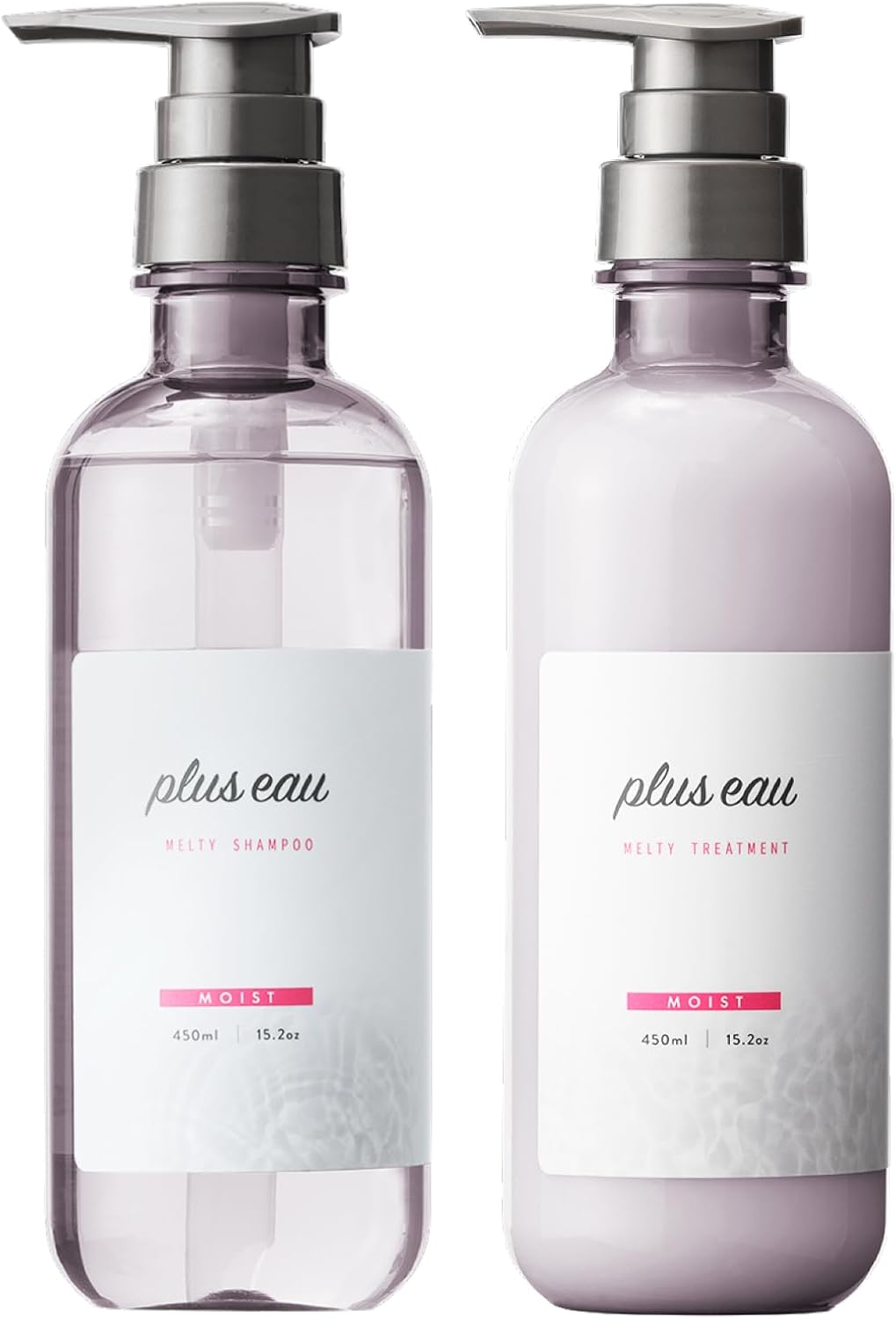 plus eau プリュスオー シャンプー トリートメント メルティ シルク美容液成分配合 450ml 2本セット