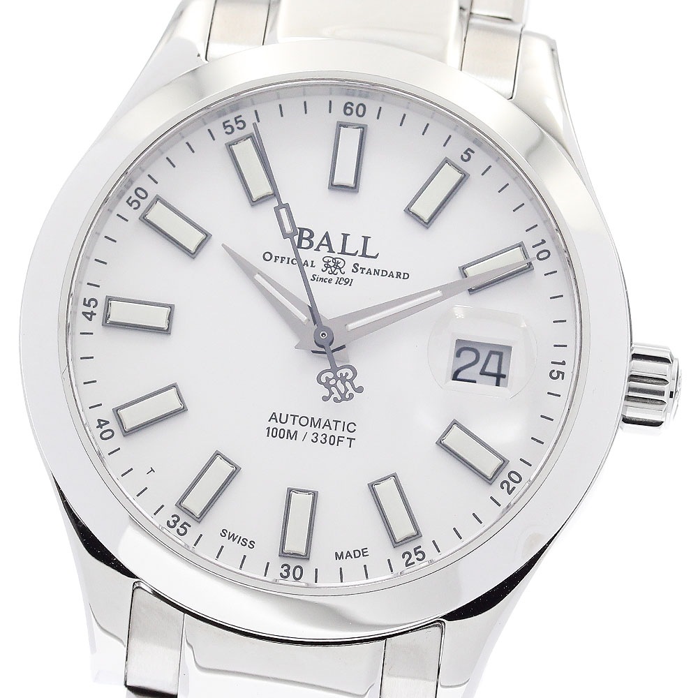 ボールウォッチ BALLWATCH NM2026C エンジニアII デイト 自動巻き メンズ 美品 箱・保証書付き_884291【中古】 73,480円