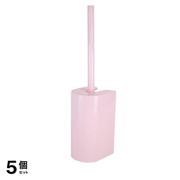 マーナ SLIM トイレブラシ ケース付き W201 1セット (P ピンク) 5個セット