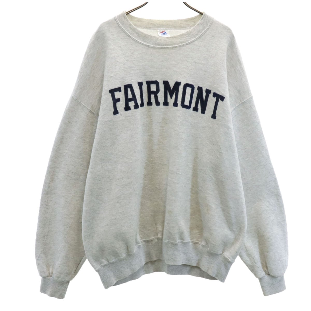 80s USA製 ヴィンテージ FAIRMONT 長袖 スウェット トレーナー XL グレー メンズ 古着