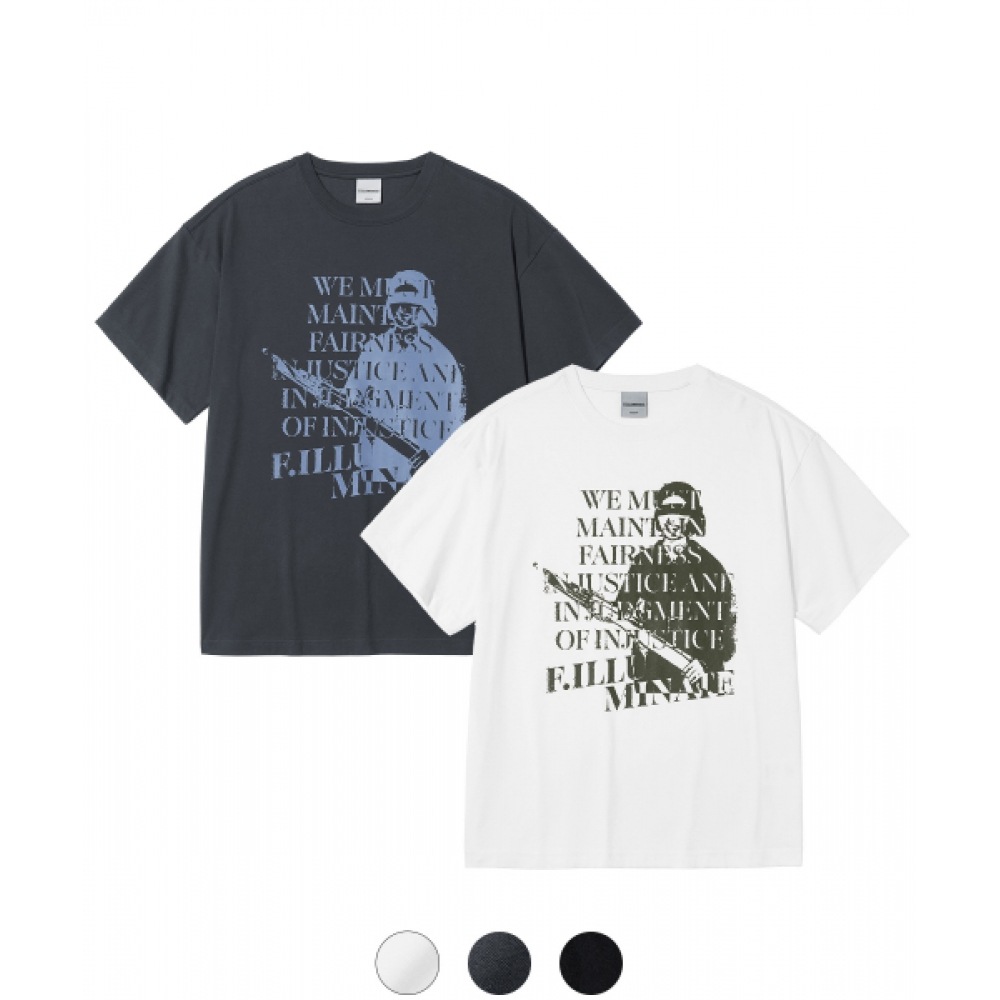 フィルミネイトジャッジメントラウンドTシャツ-3color