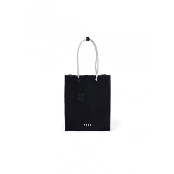 【極美品】ADER error　ワイド クラックド ショッパーバッグ　本革　黒 ADER ERROR】WIDE CRACKED SHOPPER BAG (ADERERROR/トートバッグ