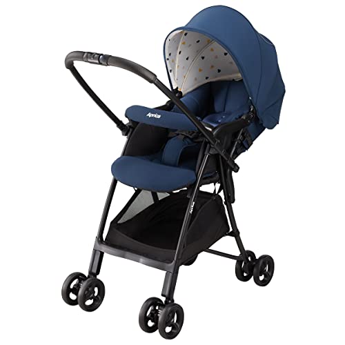 Aprica(アップリカ) A型ベビーカー カルーンエアーメッシュ AB 1か月36か月まで 軽量 両対面 (ネイビー) 2177782
