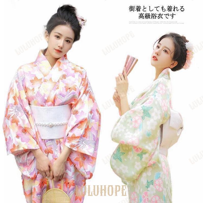 レディース 浴衣 着物 3点セット 浴衣 兵児帯 扇子 和柄 和服 和装 単品 寝巻き 部屋着 業務 温泉 旅館 イベント フォーマル コスチューム