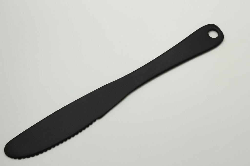 日本製 Japan セキカワ アルミチーズバターナイフ 無地 ブラック[xまとめ買い20]