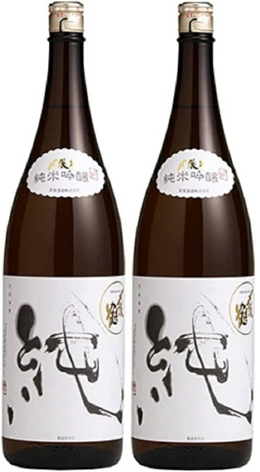 日本酒 宮尾酒造 清酒 〆張鶴 しめはりつる 純米吟醸 純 1800ml 1.8L2本【北海道沖縄県東北四国九州地方は必ず送料がかかります】