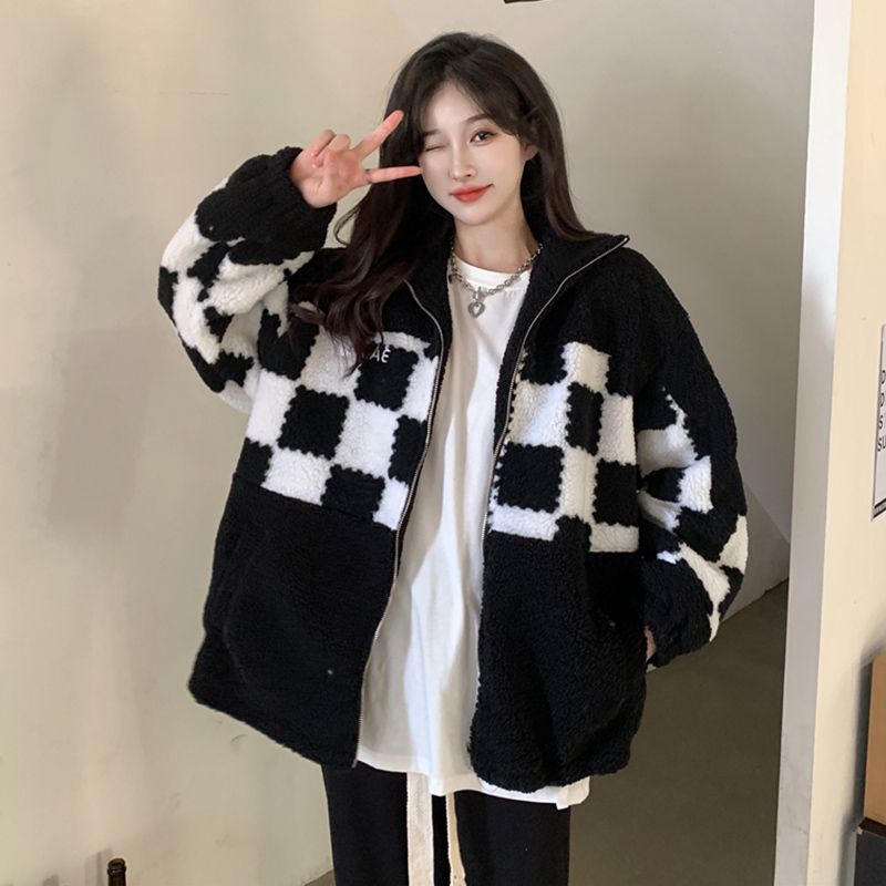 ボアジャケット レディース ゆったり ムートン ジャケット もこもこ 可愛い ボアブルゾン フード付き 韓国服 アウター レディース 冬 あったたか ボアコート