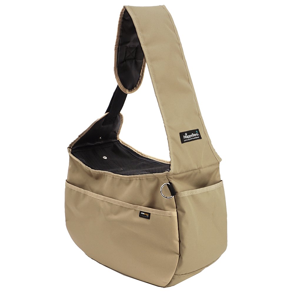 アウトレット品　ハッピーデイズ　ペット用　スリングバッグ　ミルクティー　訳あり　ＣＲＣ40―67―05―20―00