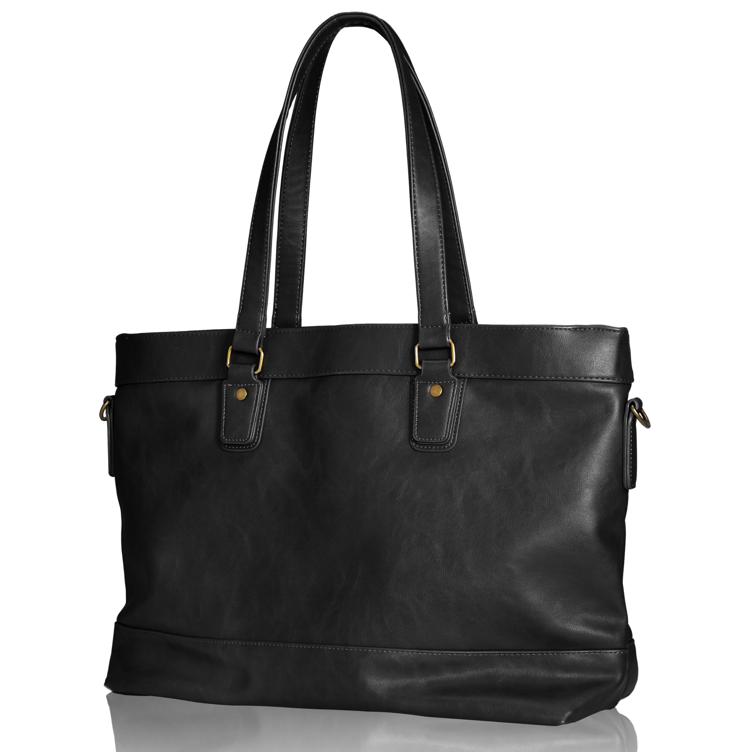 [グレヴィオ] ビジネストートバッグ 大容量 撥水 16インチPC 多層式 3層式 トートバッグ メンズ 13.3インチPC 14インチPC 15インチPC キーフック イントレチャート ブラック ネ