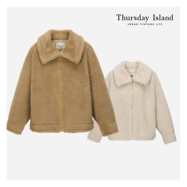Thursday Island 羊毛ブレンディング ムートン（T228MLT237W）