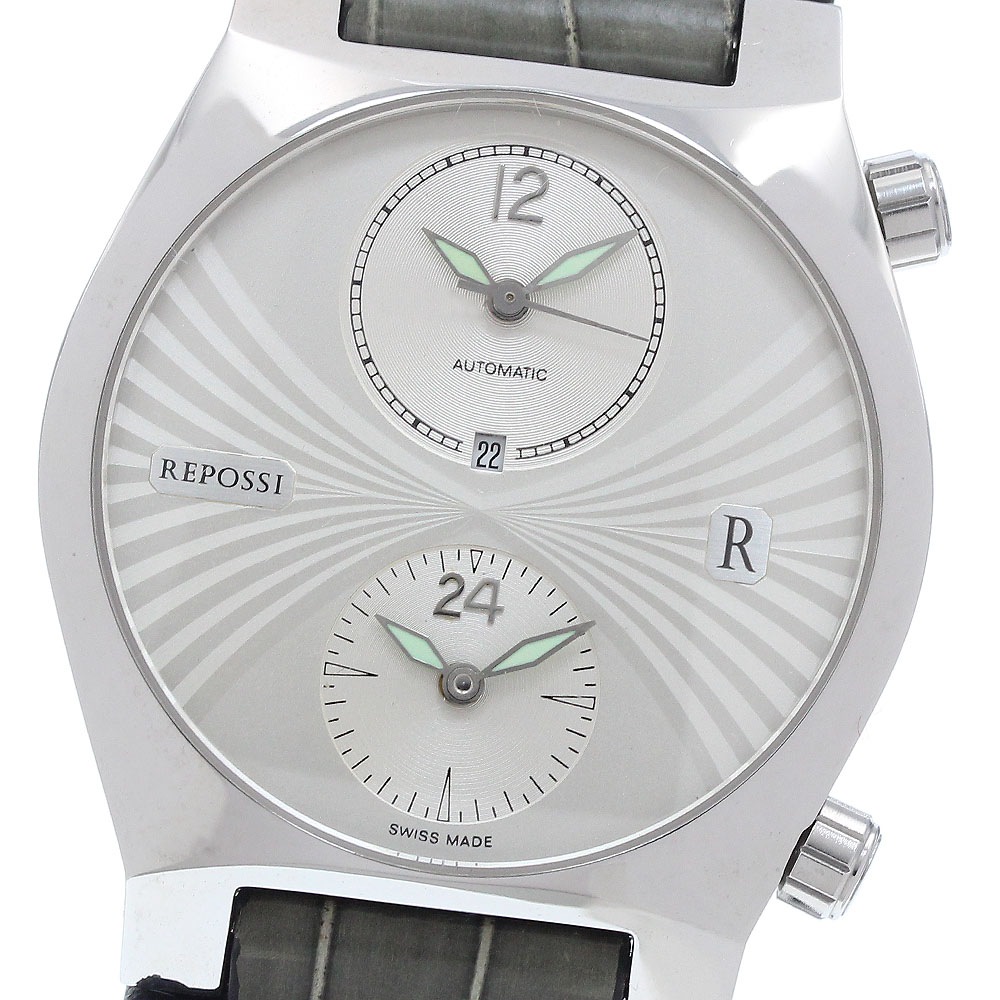 レポシ REPOSSI R8 コンテンポラリーシリーズ デイト 自動巻き メンズ 箱付き_935357【中古】