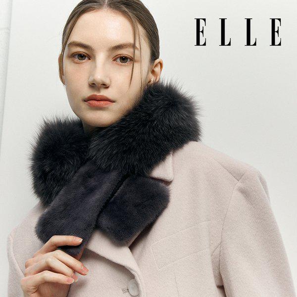 美しいフォックス＆ミンクファーマフラー SE93MF207 11,972円