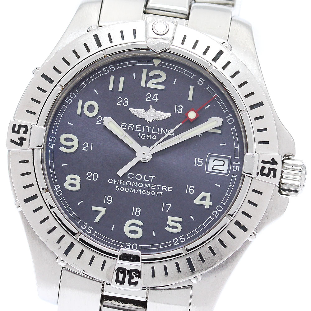 訳あり ブライトリング BREITLING A74350 コルト デイト クォーツ ボーイズ _869355【中古】