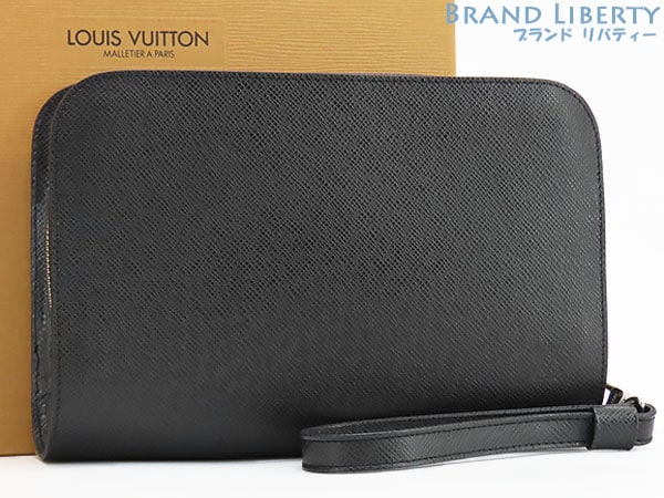 新品同様ルイヴィトンタイガバイカルセカンドバッグハンドバッグクラッチバッグブラックM30182