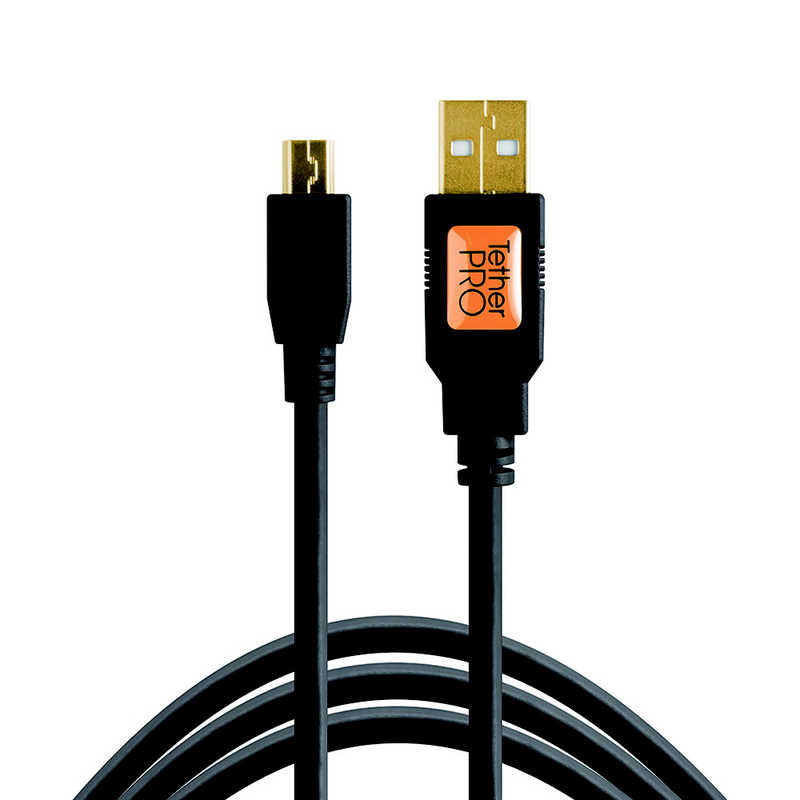 テザーツールズ　TetherPro USB 2.0 male to Mini-B 5 pin 15 BLK　CU5450