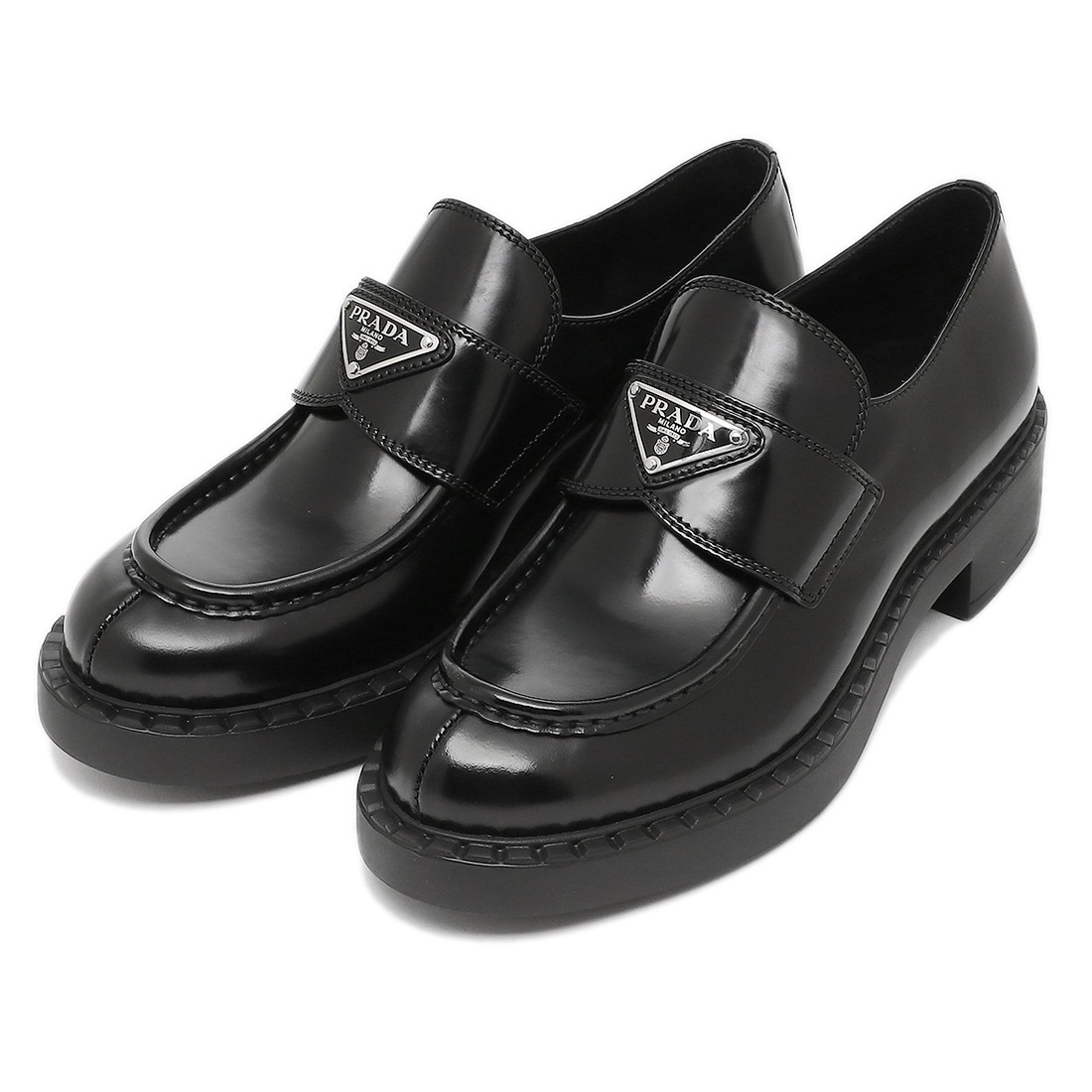 靴 ローファー チョコレート シューズ ブラッシュドレザー ブラック レディース 1D246M ULS G050 F0002