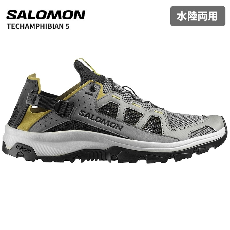 サロモン ウォーターシューズ テックアンフィビアン5 Castlerock Willow Black L49227700 メンズ