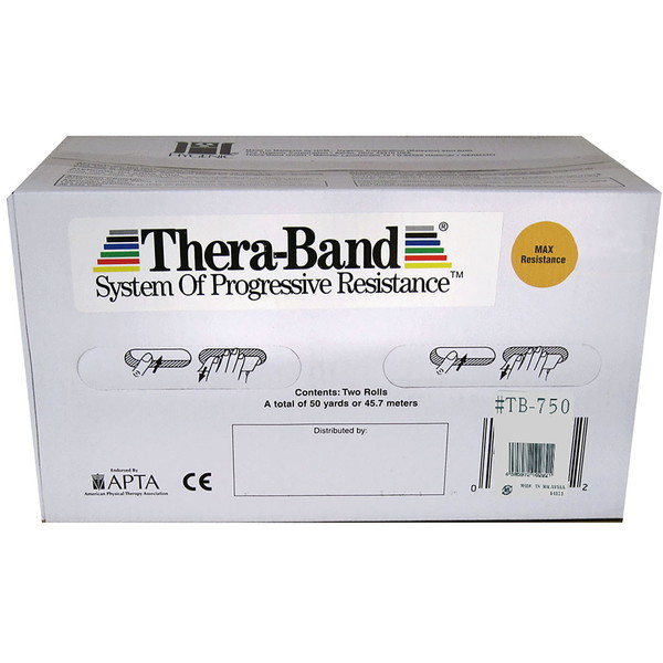 D&M セラバンド THERABAND 45m 強度レベル+5 ゴールド TB750