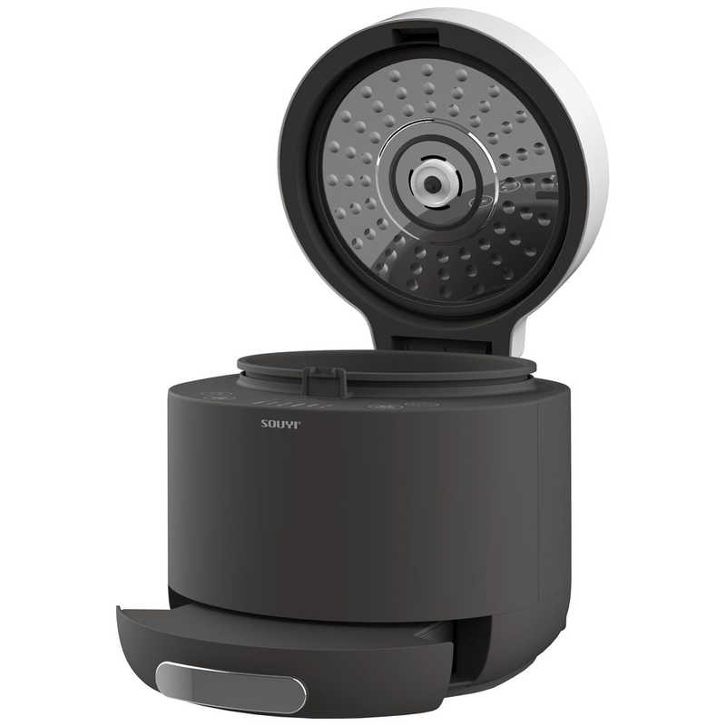 ソウイジャパン 糖質カット炊飯器(糖質カット炊きは1.5合まで/通常炊きは4.5合まで) ローカロリーナ チャコールグレー SY-138-CG