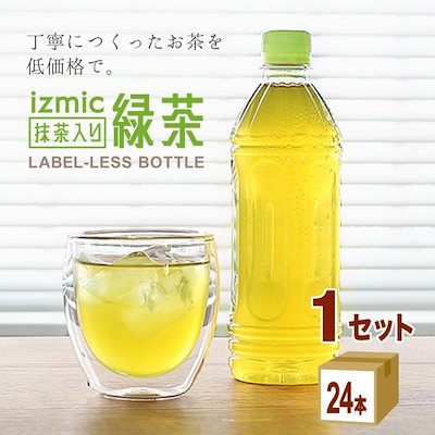 イズミック 抹茶 入り 緑茶 お茶 ラベルレス 500ml1ケ...のサムネイル