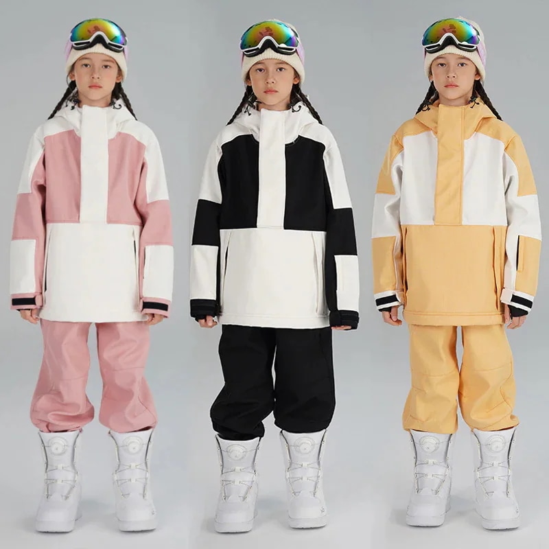 スノーボード ウェア キッズ 上下セット セットアップ スノボウェア スキーウェア 女の子 男の子 子供 ジャケット ロングパンツ 切り替え 2023 耐水度10000mm
