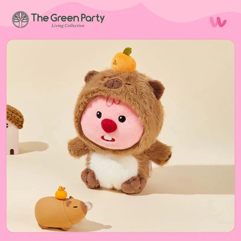 Thegreenpartyルビloopyカピバラ変装ぬいぐるみ女の子かわいい誕生日プレゼントぬいぐるみ