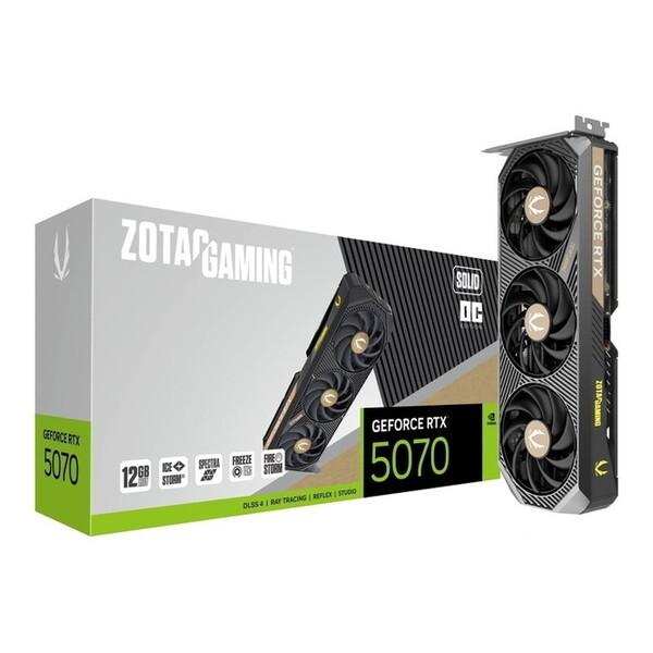 「訳あり品-外装箱傷あり」GAMING GeForce RTX 5070 SOLID OC ZT-B50700J-10P [PCIExp 12GB]