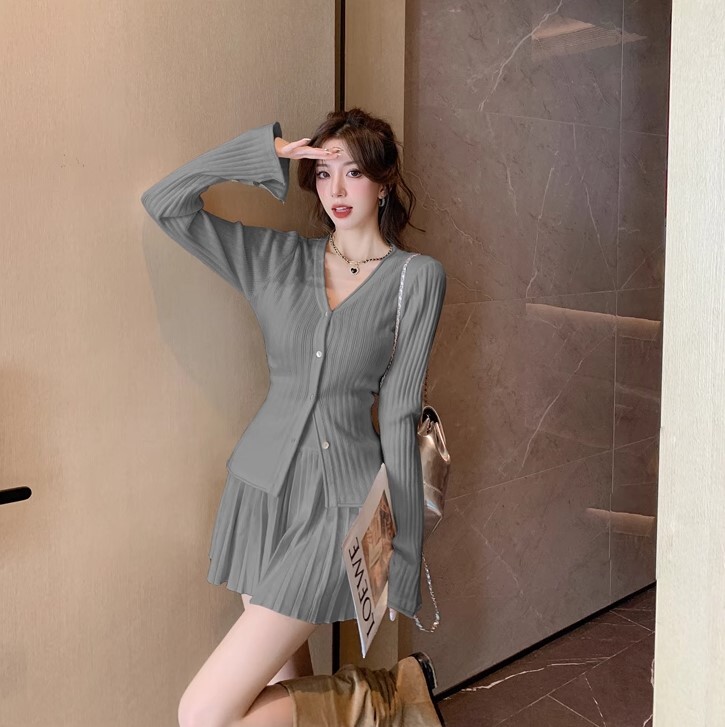 ニット ミニスカート 2点セット セットアップ カーディガン ミニスカート ショート丈 長袖 かわいい 大人可愛い きれいめ シンプル カジュアル 大人 上品 おしゃれ お洒落 かっこいい 大人女子