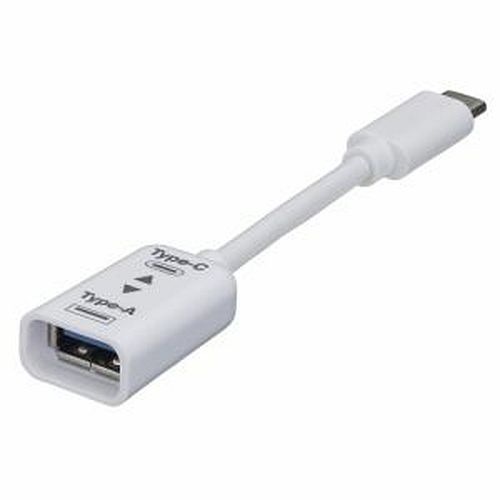 （まとめ買い）USB3.1Gen1 A-C変換ケーブル 10cmホワイト ZUH-CAR301W [x3]