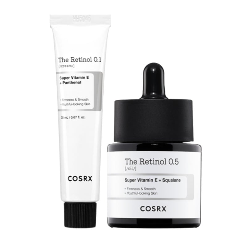 入門者用0.1レチノールクリーム+ 熟練者用0.5レトノールオイルデュオセット