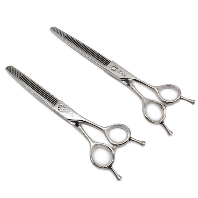 [MU] 半々手品ハサミ 手品ハサミ 消しゴム手品ハサミとセニングが合体！機能性ハサミ セニング 手品ハサミ セルフ美容 美容ハサミ プードル ビション 愛建美容 19,180円