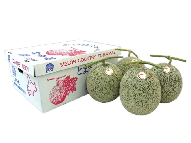 北海道 赤肉メロン =キングセブン= 大玉4-5玉 約8kg 等級 北 予約 8月中下旬以降