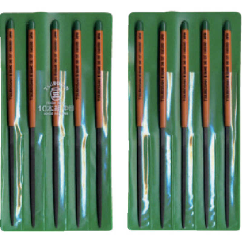 ツボサン　組ヤスリ 10本組 角 中目　KA01002