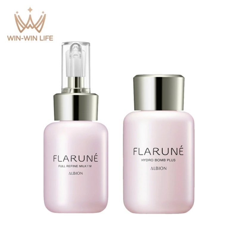 フラルネ フルリファイン ミルク f M or EM（乳液）110g & ハイドロボム プラス（化粧水）110ml スキンケアセット リニューアル発売 最新美容研究の成果 厳選美容成分 スキンケア