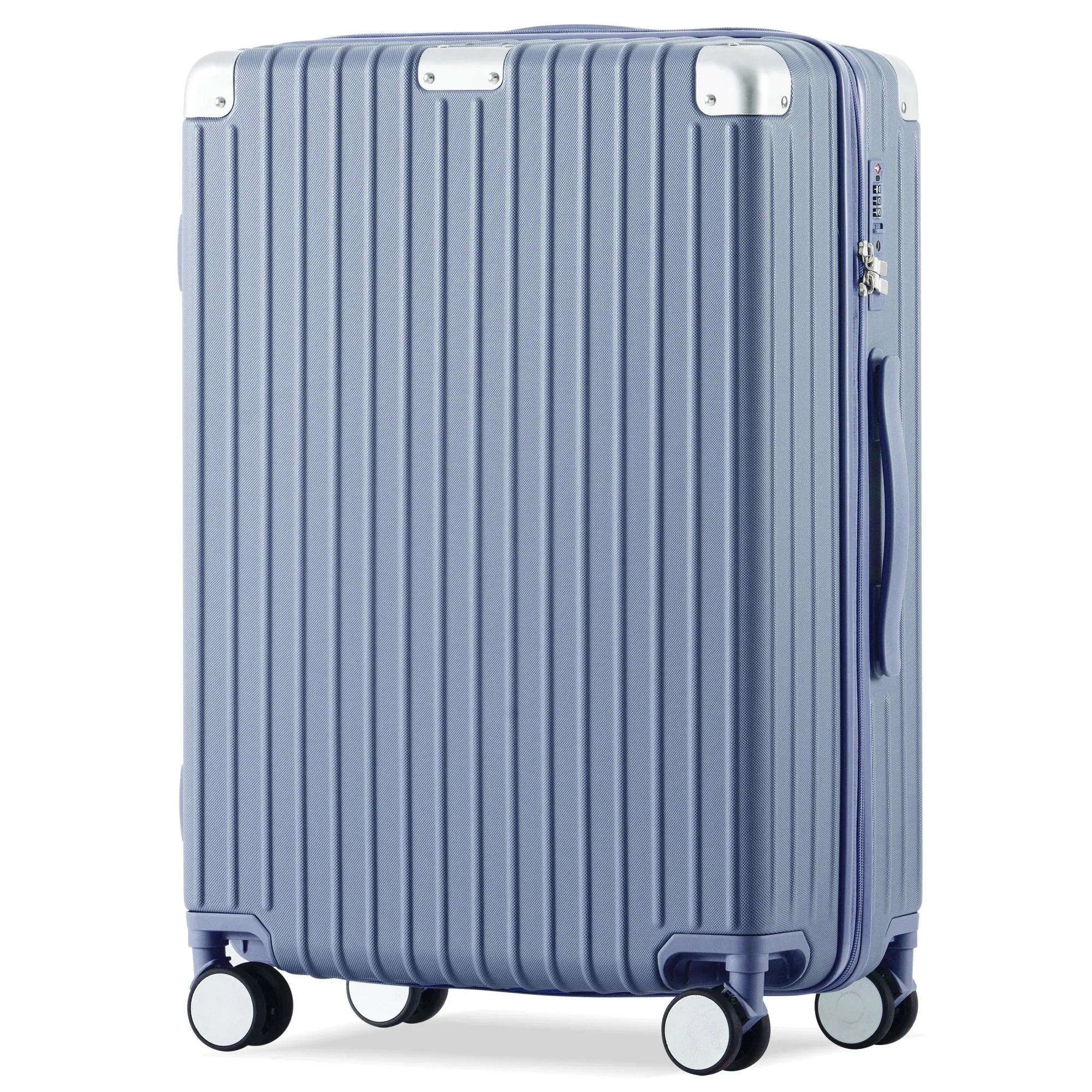 スーツケース Mサイズ キャリーケース キャリーバッグ Mサイズ ストッパー付き アルミコーナーパッド 3日~7日 大容量超軽量 軽い おしゃれ かわいいキャスター 中型 suitc