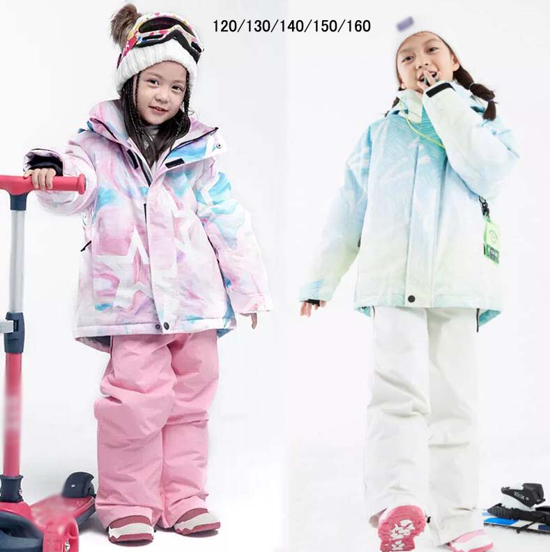 子供用 スキーウェア 雪遊び 女の子 120 子ども用スキーウェアセット
