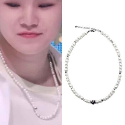 【正規品】 SEVENTEEN 着用. ハートキュービックパールネックレス